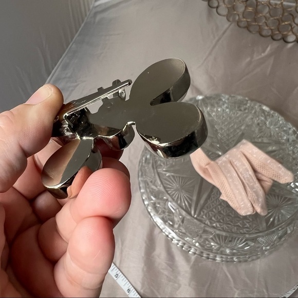 Rebecca Collins butterfly brooch clip pendant - Picture 8 of 15